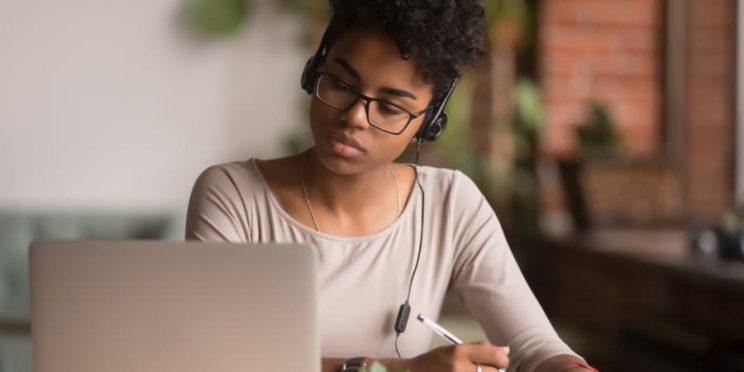 Criminal Justice Student Studying Online