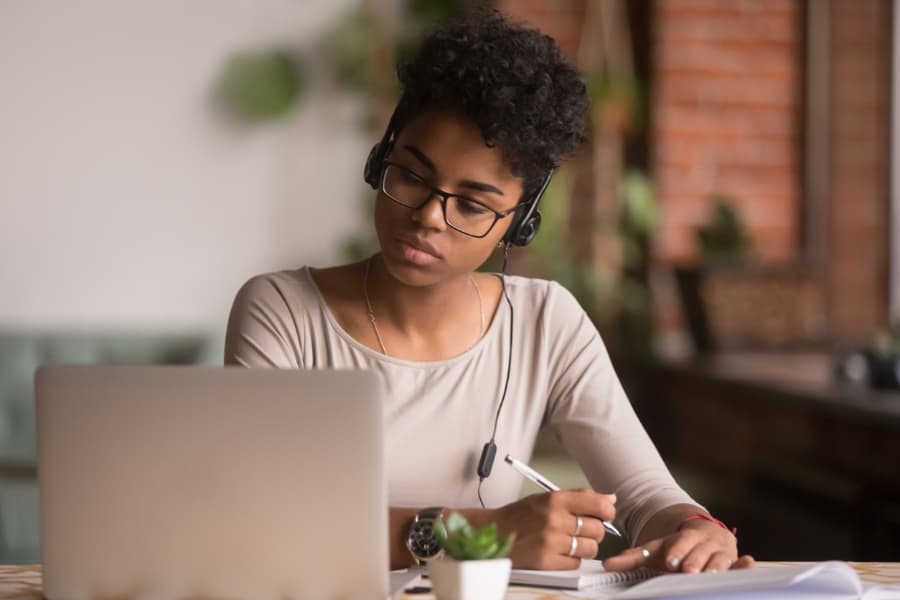Criminal Justice Student Studying Online 