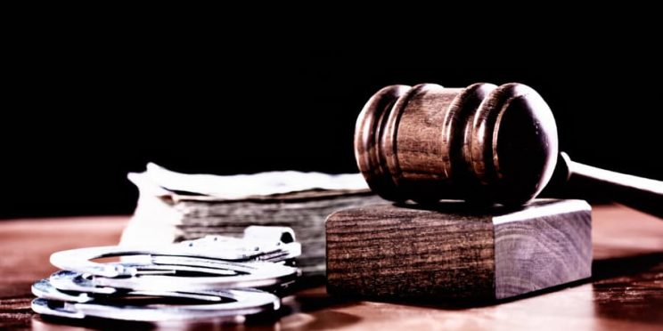 gavel and handcuffs