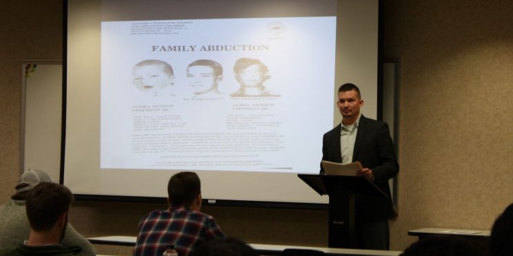 James Stephens speaks to students during the 2020 Marketplace Faith Friday Forums.