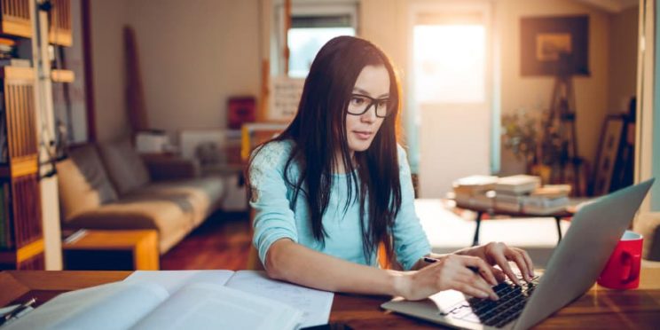 Student Studying Online