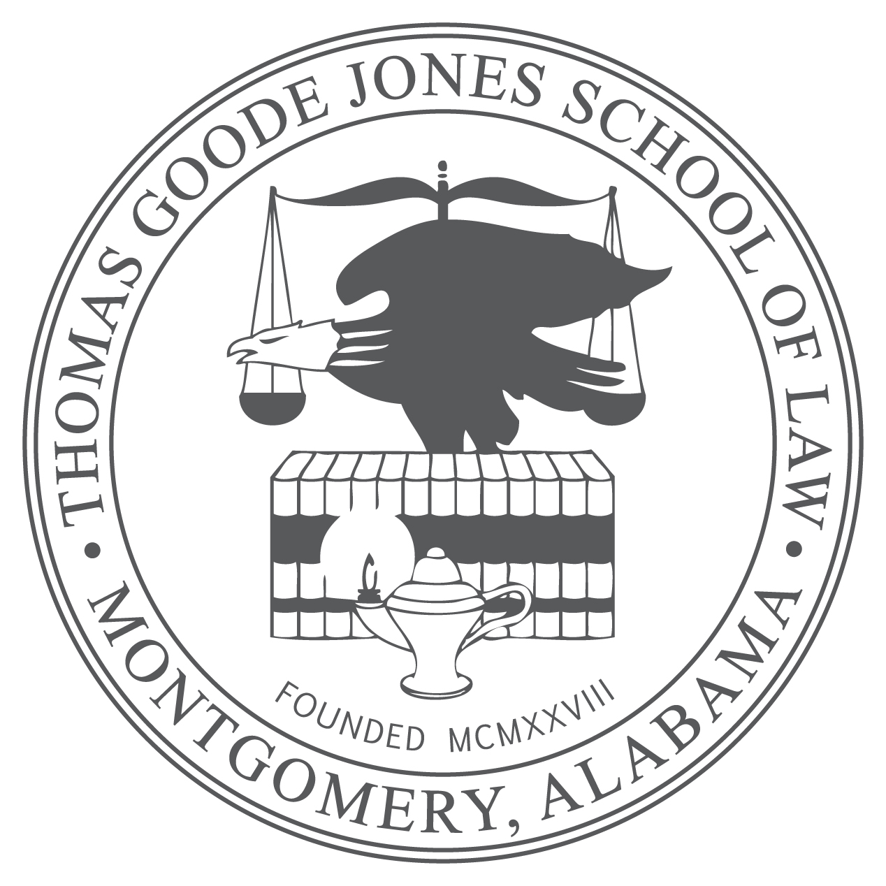 Law Logo Seal Gray