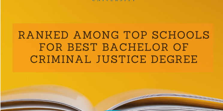 Study.com Top-Ranked School badge for top Criminal Justice degree ranking.